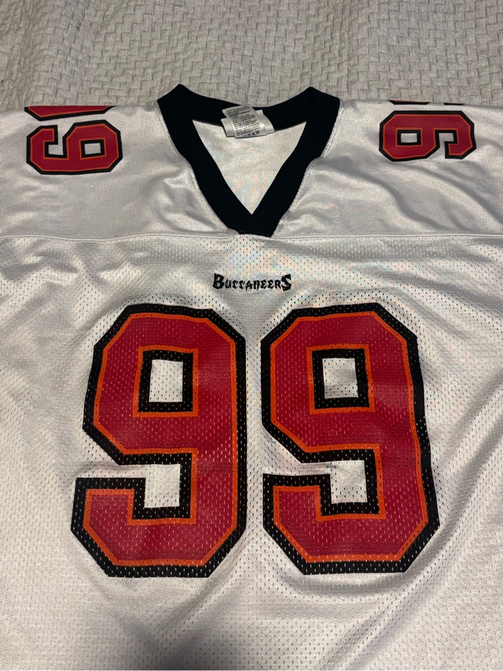 Vintage Warren Sapp #99 Tampa Bay Buccaneers NFL Football Jersey Size M Puma Tag - Picture 2 of 8